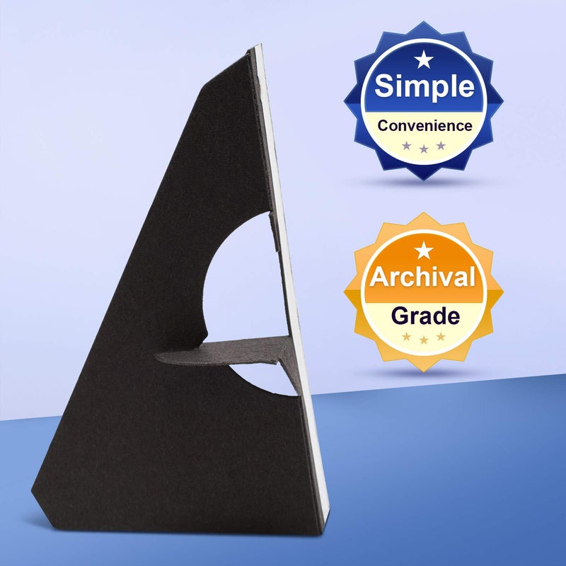 لينيكو حامل خلفي لاصق ذاتي أسود من لاينكو، 5 بوصات، عبوة من 25 قطعة - Image 2